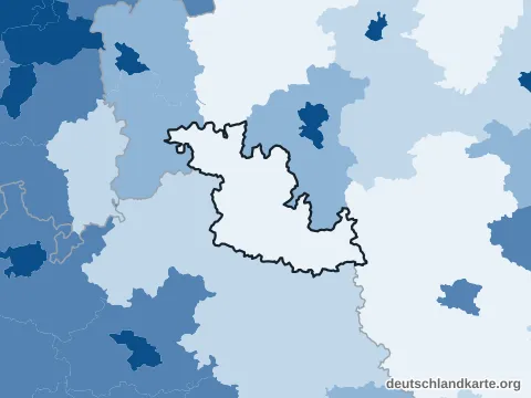Vorschau: Bevölkerungsdichte vom Main-Tauber-Kreis