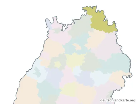 Vorschau: Karte im Bundesland vom Main-Tauber-Kreis
