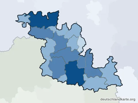 Vorschau: Einwohnerkarte vom Main-Tauber-Kreis