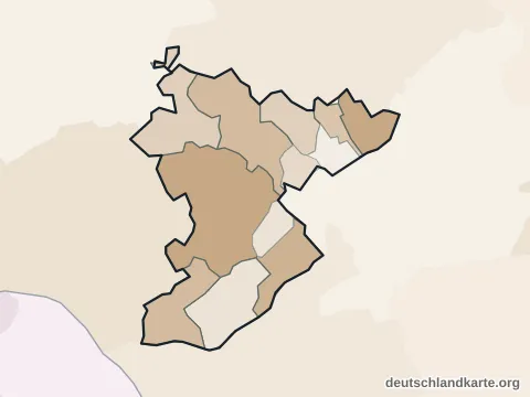 Vorschau: Ortskarte vom Main-Taunus-Kreis