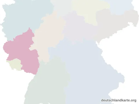 Vorschau: Lagekarte vom Landkreis Mainz-Bingen