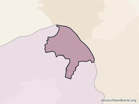Vorschau: Ortskarte von der kreisfreien Stadt Mainz