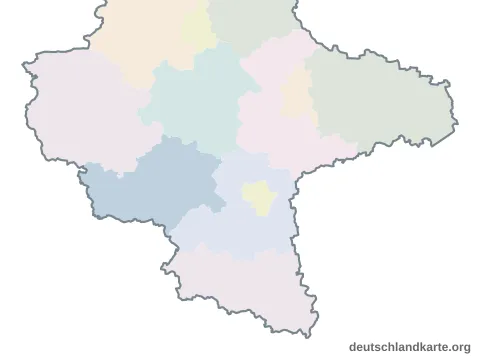 Karte: Landkreis Mansfeld-Südharz in Sachsen-Anhalt