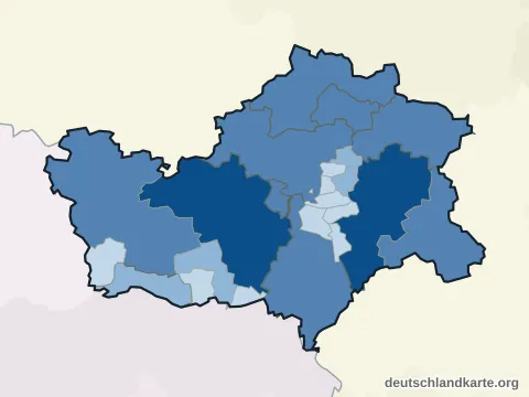 Vorschau: Einwohnerkarte vom Landkreis Mansfeld-Südharz