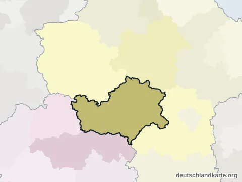Vorschau: Nachbarkreiskarte vom Landkreis Mansfeld-Südharz