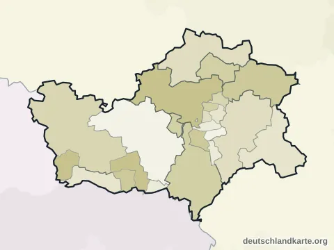 Vorschau: Ortskarte vom Landkreis Mansfeld-Südharz
