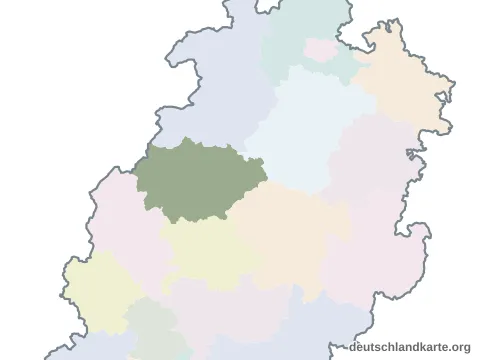 Karte: Landkreis Marburg-Biedenkopf in Hessen