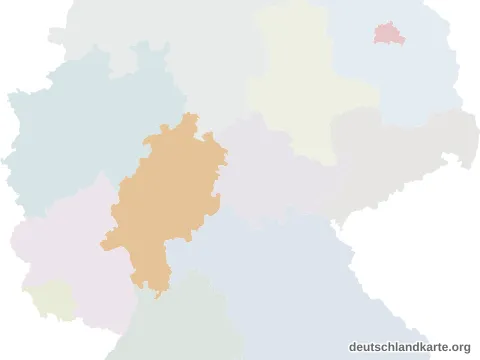 Vorschau: Lagekarte vom Landkreis Marburg-Biedenkopf
