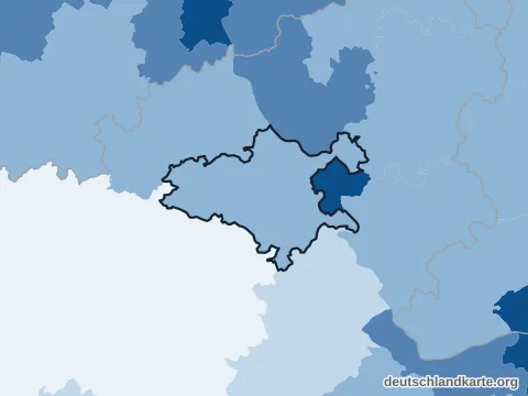 Vorschau: Bevölkerungsdichte vom Landkreis Mayen-Koblenz