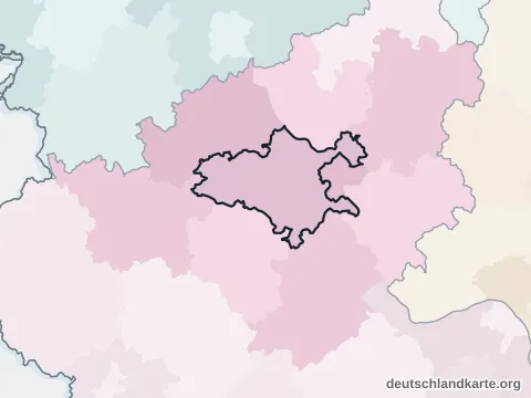 Vorschau: Nachbarkreiskarte vom Landkreis Mayen-Koblenz