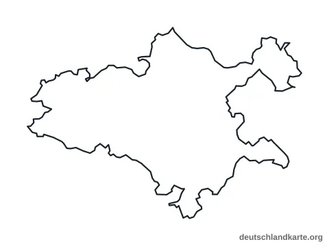 Vorschau: Umrisskarte vom Landkreis Mayen-Koblenz