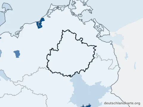 Bevölkerungsdichte: Landkreis Mecklenburgische Seenplatte