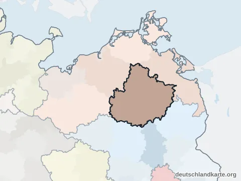 Nachbarkreiskarte: Landkreis Mecklenburgische Seenplatte