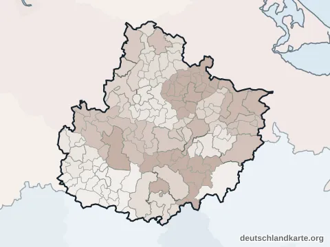Verwaltungsgliederung: Landkreis Mecklenburgische Seenplatte