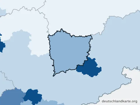 Vorschau: Bevölkerungsdichte vom Landkreis Meißen