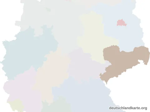 Vorschau: Lagekarte vom Landkreis Meißen