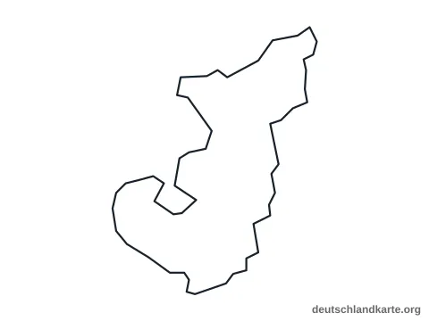 Vorschau: Umrisskarte von der kreisfreien Stadt Memmingen