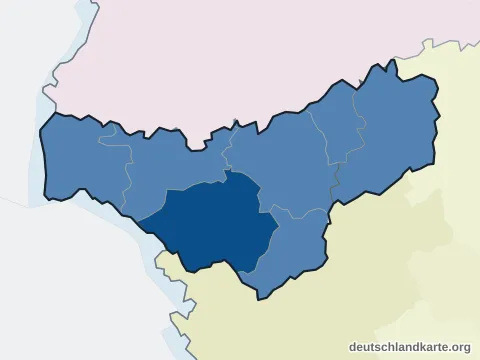 Einwohnerkarte: Landkreis Merzig-Wadern