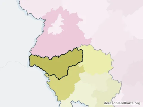 Nachbarkreiskarte: Landkreis Merzig-Wadern