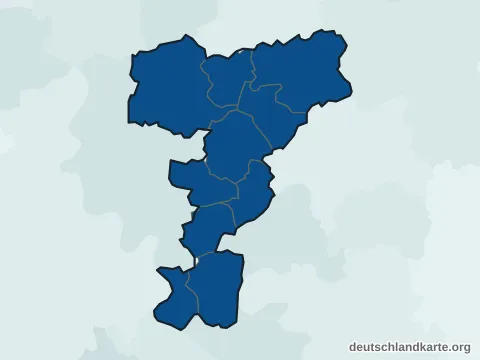 Vorschau: Einwohnerkarte vom Kreis Mettmann