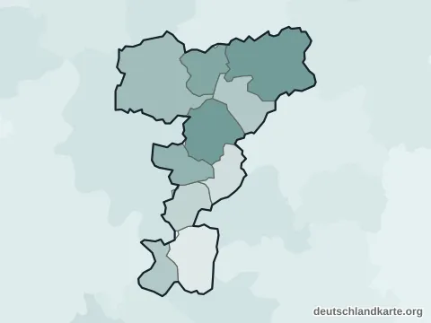 Vorschau: Ortskarte vom Kreis Mettmann