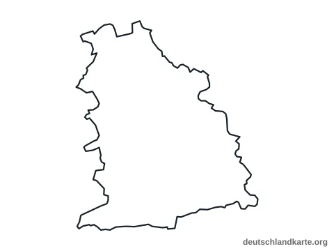 Vorschau: Umrisskarte vom Landkreis Miesbach