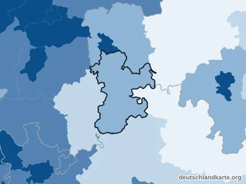 Vorschau: Bevölkerungsdichte vom Landkreis Miltenberg