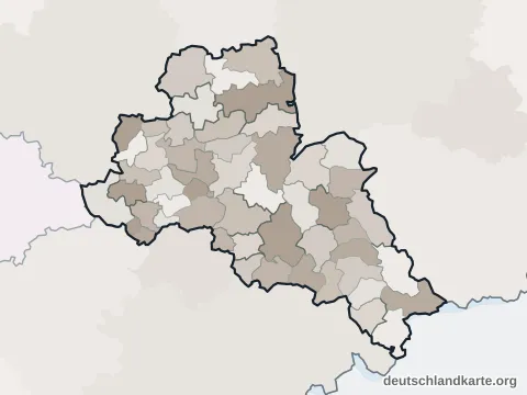 Vorschau: Ortskarte vom Landkreis Mittelsachsen