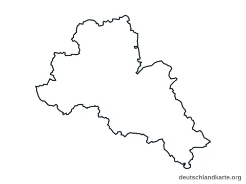 Vorschau: Umrisskarte vom Landkreis Mittelsachsen