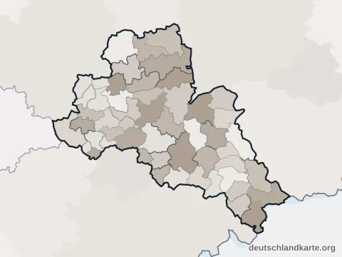 Vorschau: Verwaltungsgliederung vom Landkreis Mittelsachsen