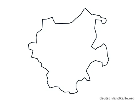 Vorschau: Umrisskarte von der kreisfreien Stadt Mönchengladbach