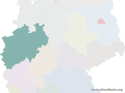 Vorschau: Lagekarte von der kreisfreien Stadt Mülheim an der Ruhr