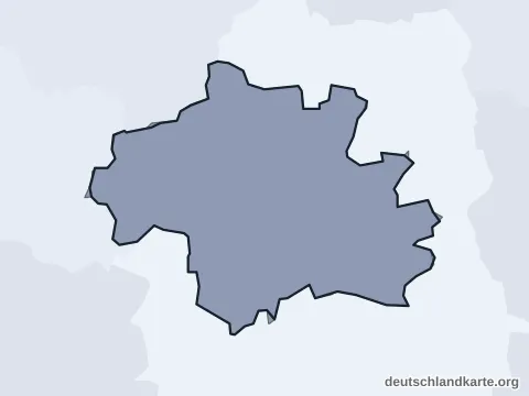 Vorschau: Ortskarte von der kreisfreien Stadt München