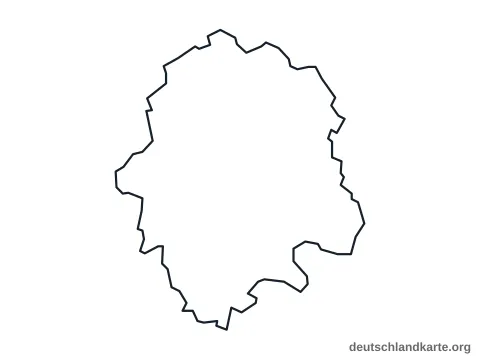 Vorschau: Umrisskarte von der kreisfreien Stadt Münster