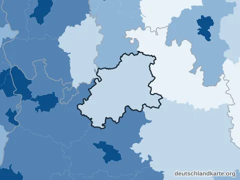 Vorschau: Bevölkerungsdichte vom Neckar-Odenwald-Kreis