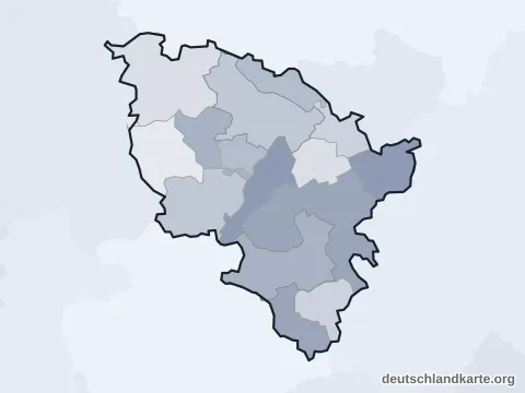 Vorschau: Verwaltungsgliederung vom Landkreis Neuburg-Schrobenhausen