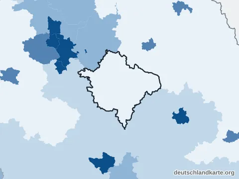 Vorschau: Bevölkerungsdichte vom Landkreis Neumarkt i.d.OPf.