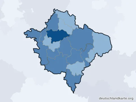 Vorschau: Einwohnerkarte vom Landkreis Neumarkt i.d.OPf.