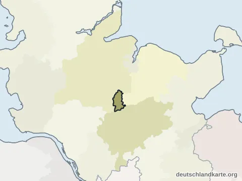 Vorschau: Nachbarkreiskarte von der kreisfreien Stadt Neumünster