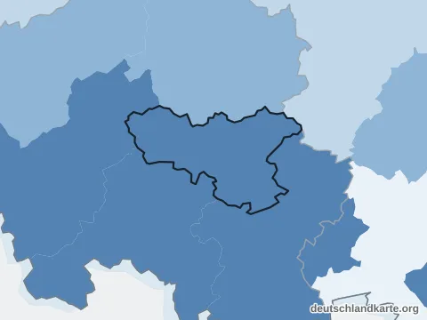 Vorschau: Bevölkerungsdichte vom Landkreis Neunkirchen