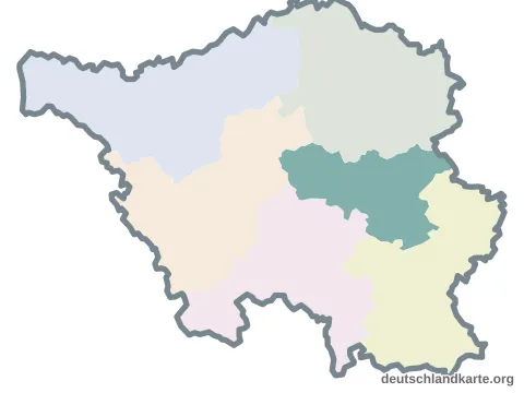 Vorschau: Karte im Bundesland vom Landkreis Neunkirchen