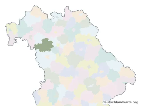 Karte: Landkreis Neustadt a.d.Aisch-Bad Windsheim in Bayern