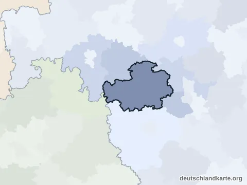 Vorschau: Nachbarkreiskarte vom Landkreis Neustadt a.d.Aisch-Bad Windsheim