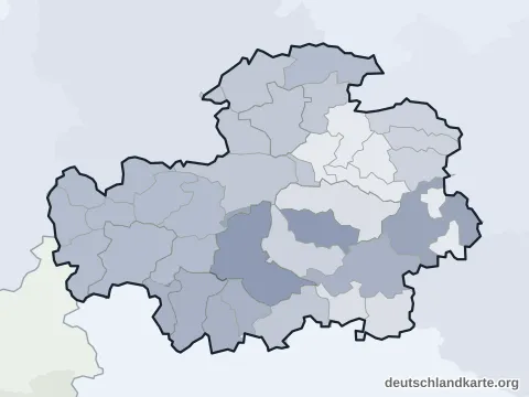 Vorschau: Verwaltungsgliederung vom Landkreis Neustadt a.d.Aisch-Bad Windsheim