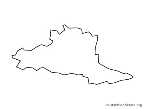 Vorschau: Umrisskarte von der kreisfreien Stadt Neustadt an der Weinstraße