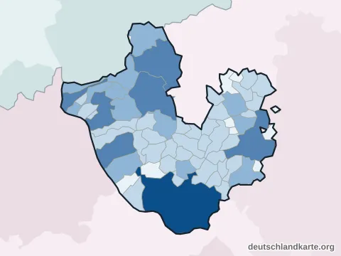 Vorschau: Einwohnerkarte vom Landkreis Neuwied