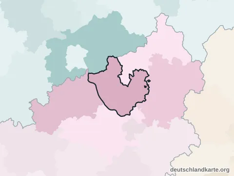 Vorschau: Nachbarkreiskarte vom Landkreis Neuwied