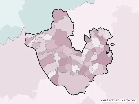 Vorschau: Ortskarte vom Landkreis Neuwied