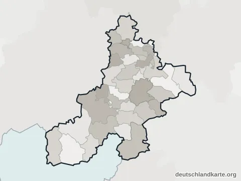 Vorschau: Ortskarte vom Landkreis Nienburg (Weser)