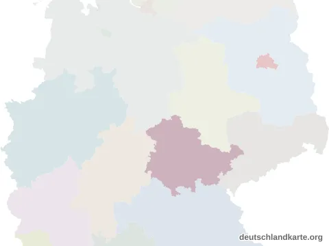Vorschau: Lagekarte vom Landkreis Nordhausen